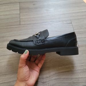 Black loafers